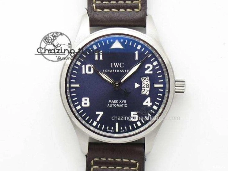 MIROTIME 0219 HighQuality Pilot Chrono 377714 “Le Petit Prince” ZF Best Edition Blue Dial On Brown Leather Strap A 7309